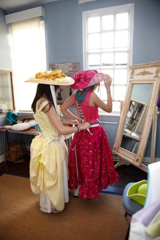 Girls in costume room 2009